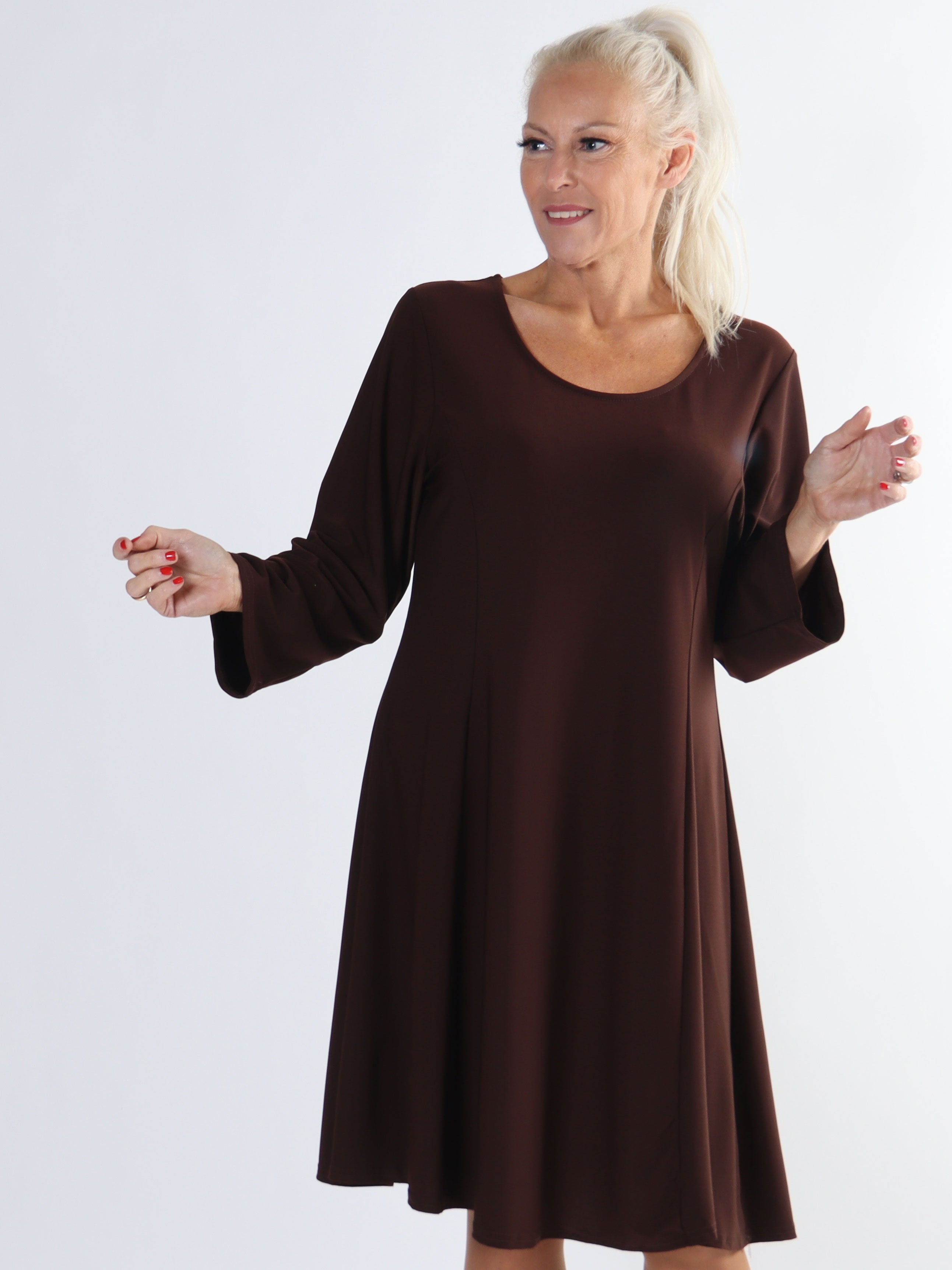 Maj Plain L/S - Klänning med resår i normal storlek